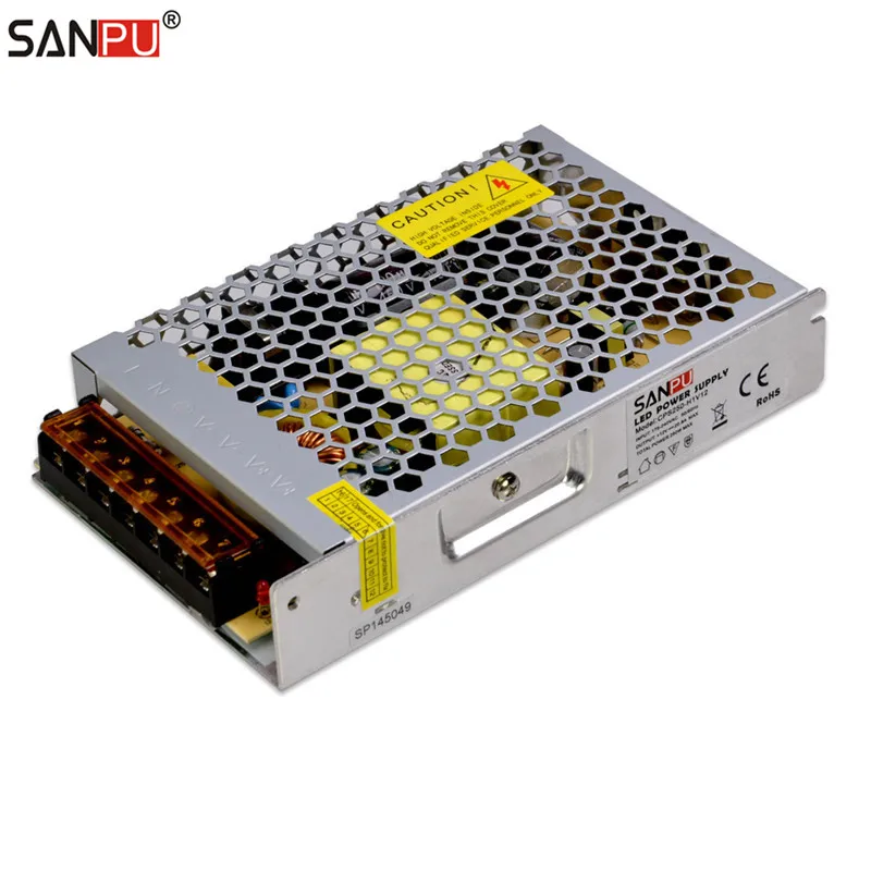 Sanpu LED адаптер питания 12 В 20 А 250 Вт Светодиодный драйвер адаптер питания переключение 220 В на 12 В Трансформаторы освещения Алюминиевый ультратонкий