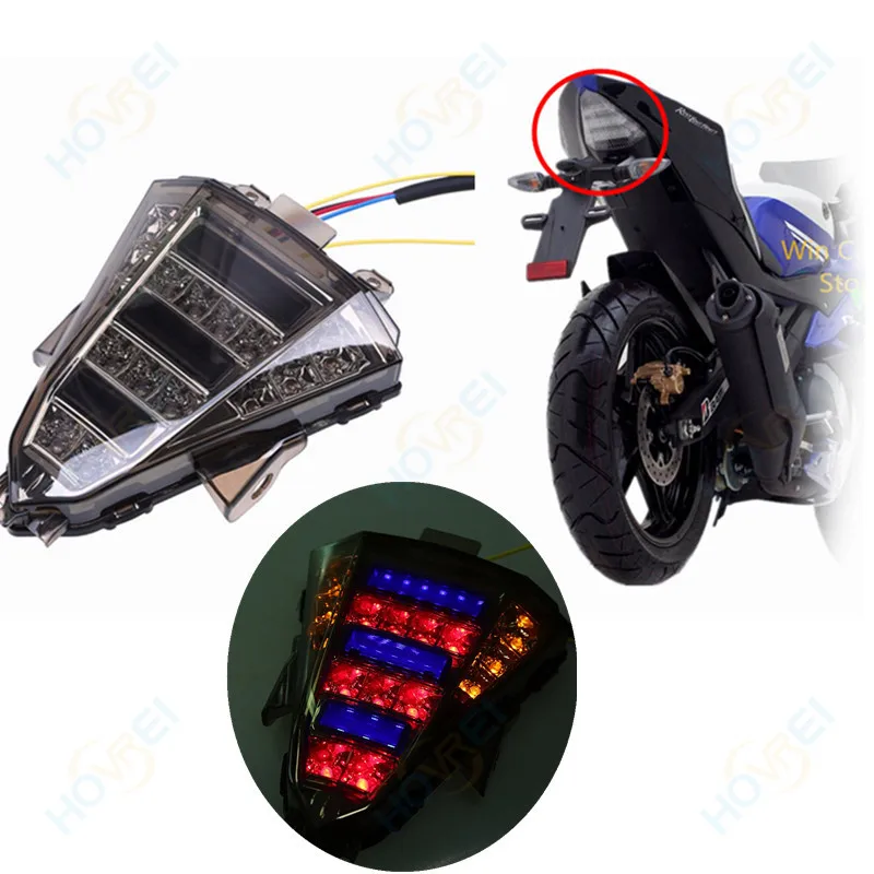 Мотоцикл светодиодный задний остановка тормозов задний свет поворотник Встроенная задняя подсветка для Yamaha R15 2013 индикаторная лампа