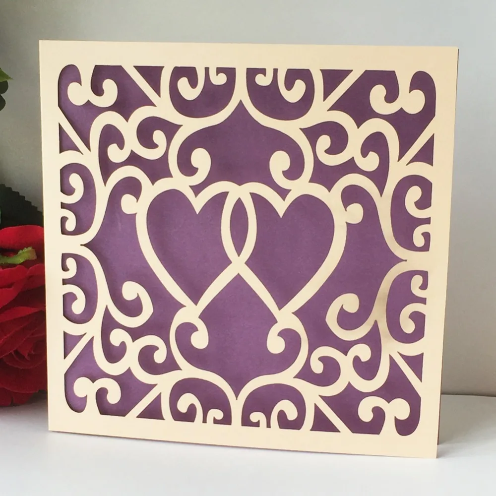 40 шт. Новое поступление свадебные пригласительные открытки карманные