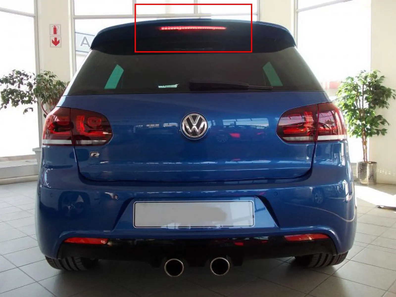ANGRONG светодиодный стоп светильник высокого уровня с черными линзами для VW Golf V GTI