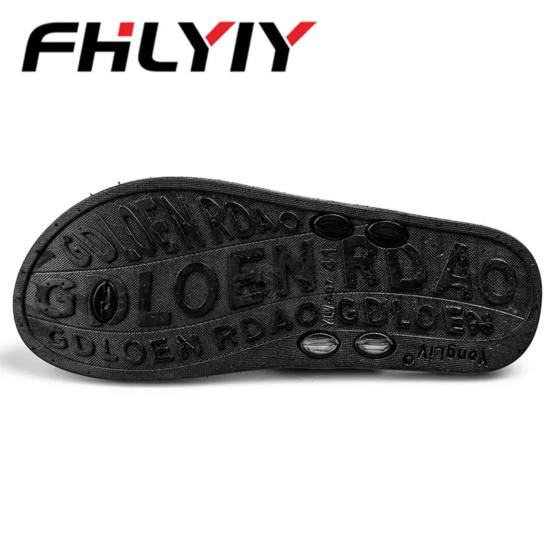 Summer Pu Leather Men Slippers Beach Shoes Flip Flops Fashion Flat Male Slides High Quality Size 39-44 Zapatos Hombre | Обувь