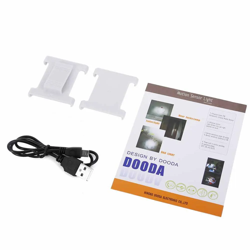 Горячая Продажа Мини Многофункциональный Аккумуляторная USB Выход ПИР LED Motion Sensor