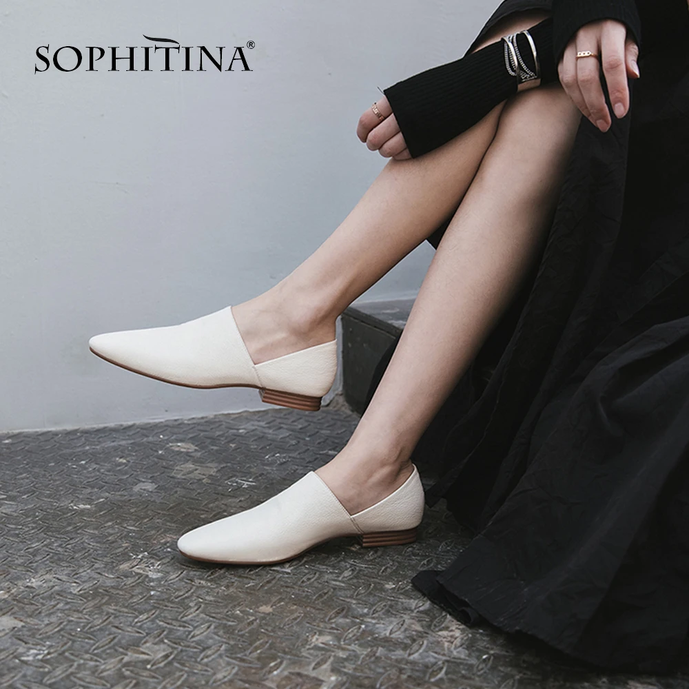 SOPHITINA/Повседневная женская обувь на плоской подошве в лаконичном дизайне.