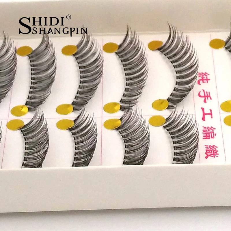 10 парт/лот элегантные женские натуральные густые ресницы Профессиональные