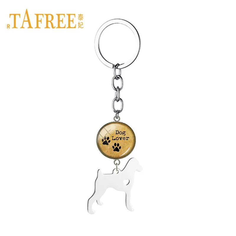TAFREE изысканный брелок для собак из нержавеющей стали немецкая короткошерстная
