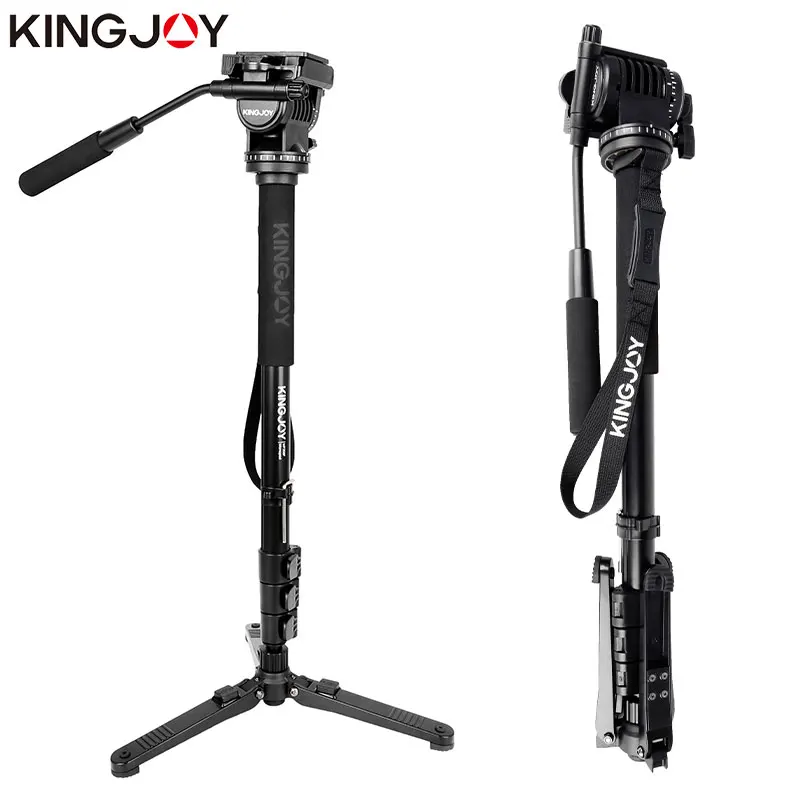 

Kingjoy MP208F+VT-1510+M3 Professional Monopod Dslr For All Models Camera Tripod Stand Para Movil Flexible Tripe Stativ SLR DSLR