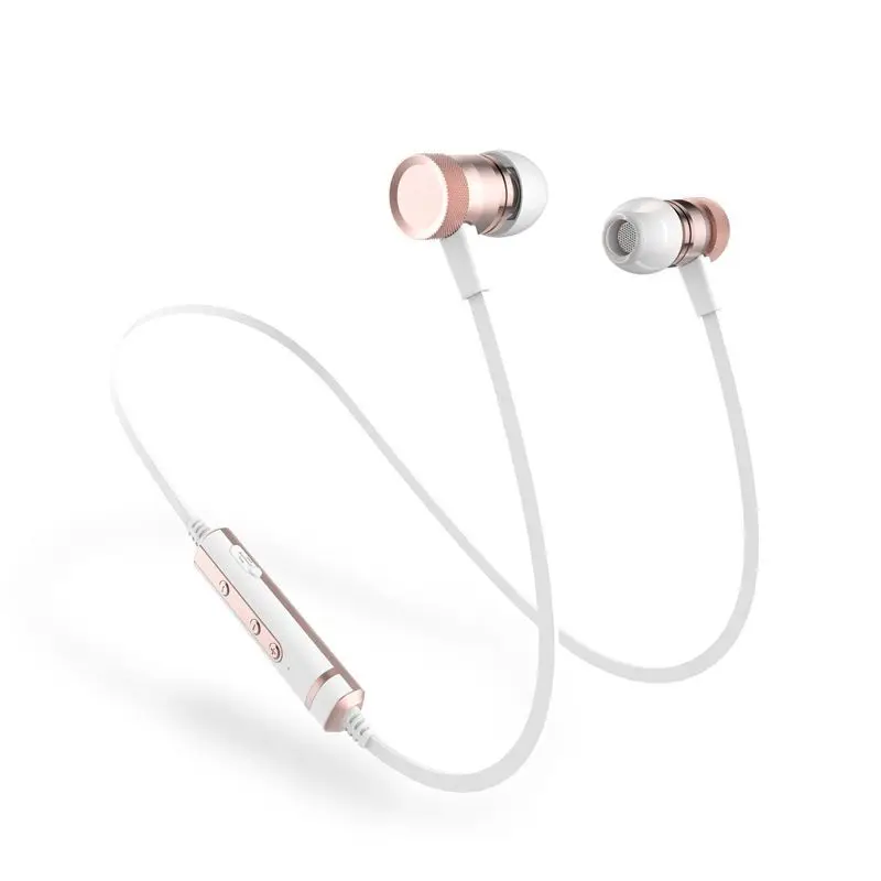 Rose gold Новинка Picun H6 Спортивная Bluetooth 4,1 Гарнитура беспроводные стерео музыкальные наушники с микрофоном для iphone 6s 7 Xiaomi huawei samsung - Цвет: Rose gold