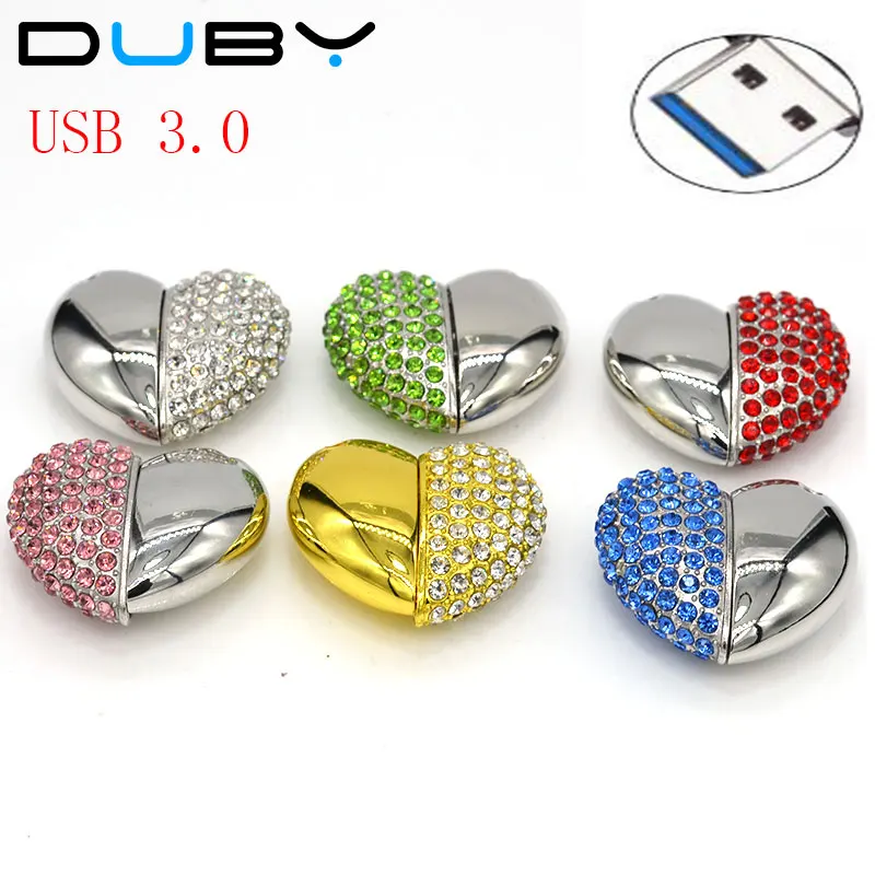 Lovely Heart ожерелье с Usb флэш накопитель 32 ГБ Цепочки и ожерелья цепи флеш 16Гб 8Гб 4Гб 3