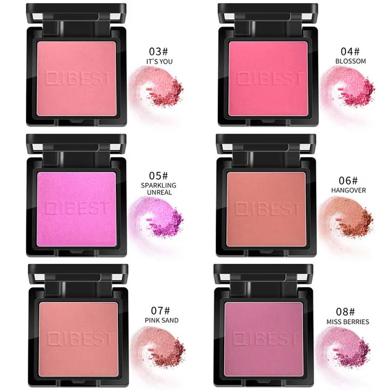 8 цветов румяна долговечный натуральный румяный Макияж Красота палитра