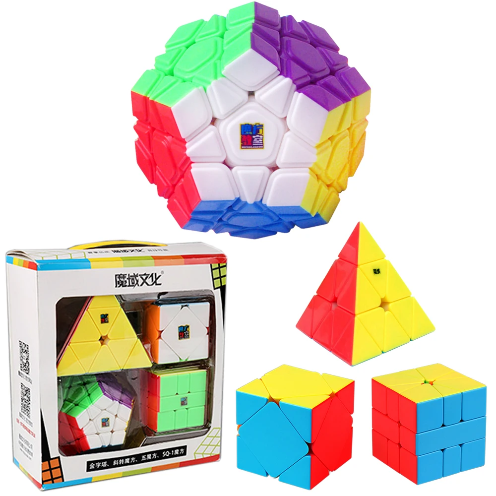 4 шт./компл. MoYu's Cube 3*3*3 треугольник 3x3x3x3x3 Megaminx Skew SQ1 класс магические Кубики