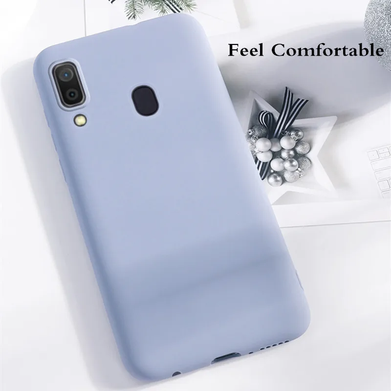 200pcs/lot Liquid silicone Phone Case For Samsung Galaxy A10 A20 A30 A40 A50 A60 A70 A80 A90 M10 M20 M30 TPU Back Cover