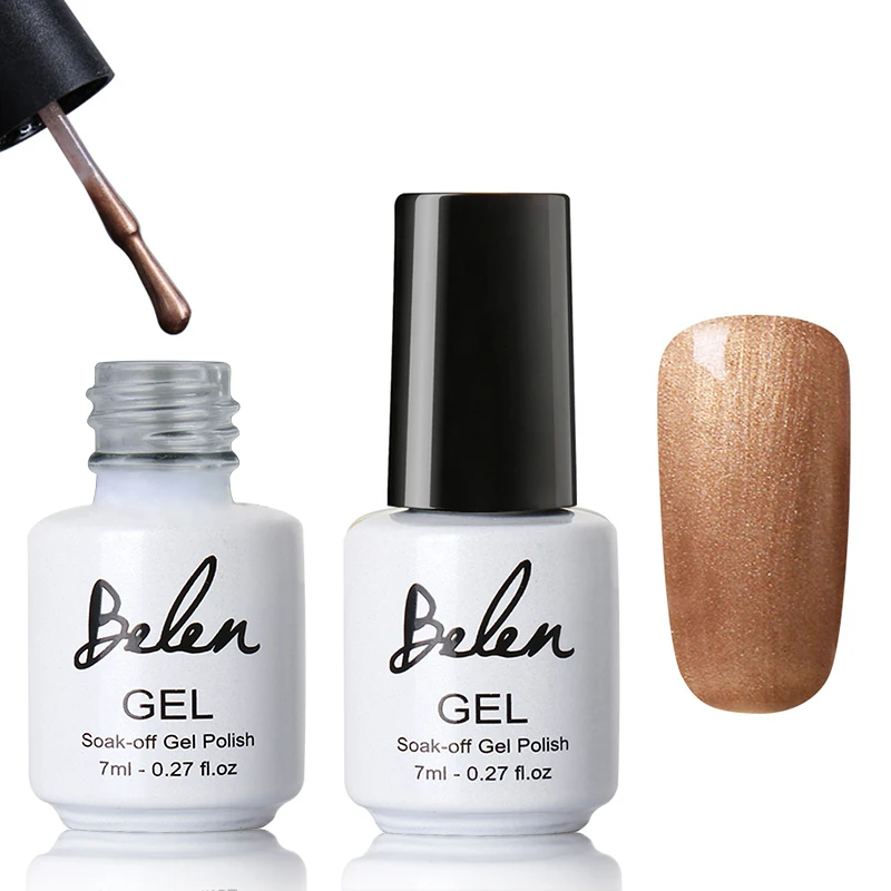 40544 Golden Brown Belen 7 мл Lucky color 79 цветов УФ-гель для ногтей долговечный Гель-лак УФ светодиодный светильник основа верхнее покрытие Полупостоянный лак - Цвет: 40544 Golden Brown