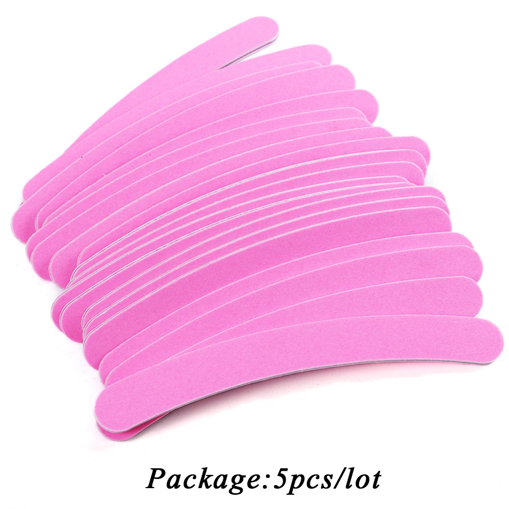 5 шт. буфер пилка для ногтей блок шлифовки зернистость УФ-гель-лака двухсторонняя