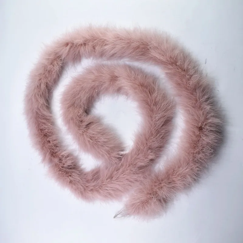 Leather pink 2 м/лот пушистые перья индейки Боа около 50 г белое перо для поделок boas полосы карнавальный костюм/шаль индейки Плюмы - Цвет: Leather pink