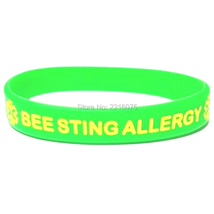 300 шт. жало пчелы не вызывает аллергии медицинский браслет силиконовые браслеты