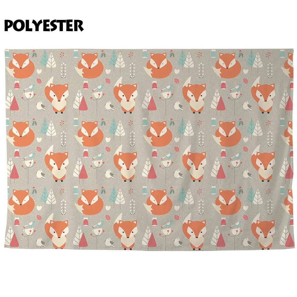 Allenjoy фон для фотостудии лиса цветочный дикий Декор Рождество ребенок фотобудка