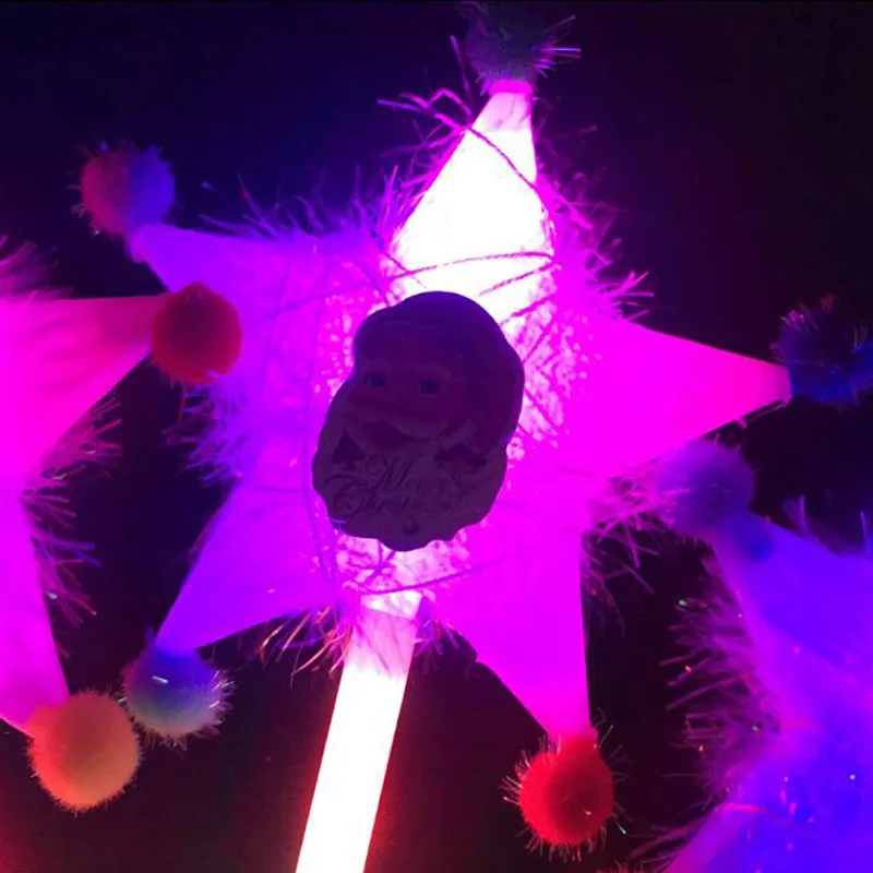 party decoration cartoon Light Stick Led Concert Glow Colorful Plastic Flash Cheer Magic Wand rave Christmas Toys |