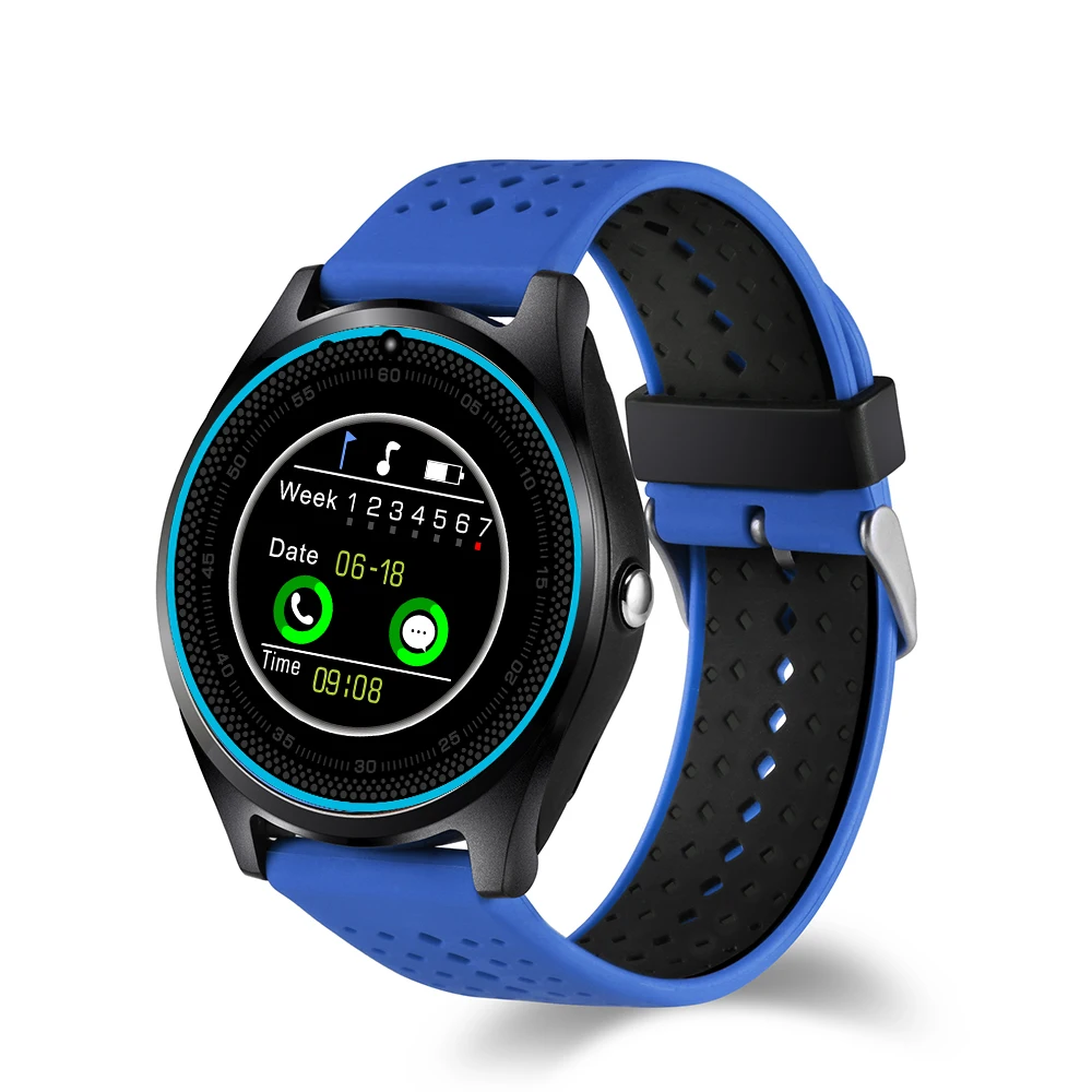 EnohpLX V9 Smart Watch Support Nano SIM Card And TF Smartwatch With Whatsapp Facebook Fitness For IOS Androi | Электроника