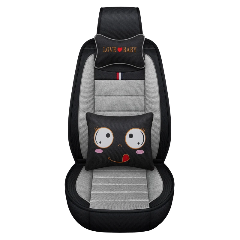 Льняные материалы автомобильные чехлы для сидений Toyota Honda BMW Audi Ford hyundai Kia Nissan Mazda