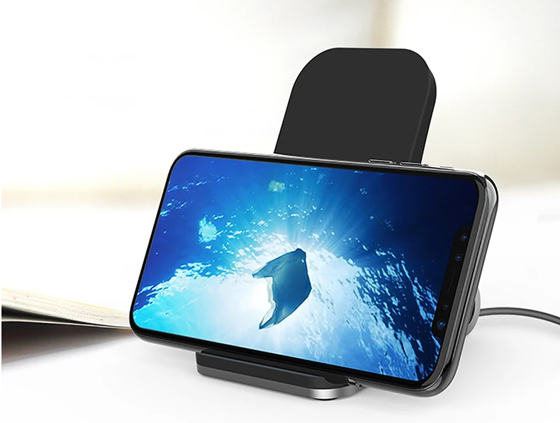 Qi беспроводной быстрый мобильный телефон зарядное устройство Подставка для samsung S9 S8 S7 Note 9 iPhone Xs Max 8 Plus Универсальный беспроводной зарядный коврик