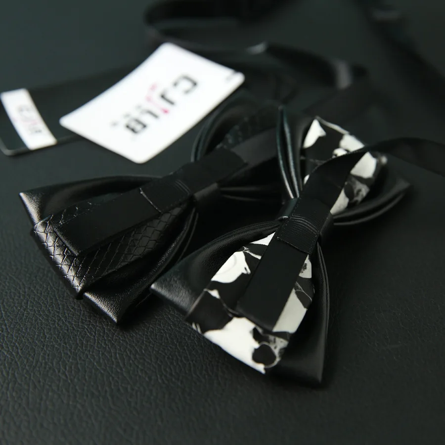 Кожаный Галстук-бабочка Gravata повседневные мужские костюмы узкая бабочка новинка