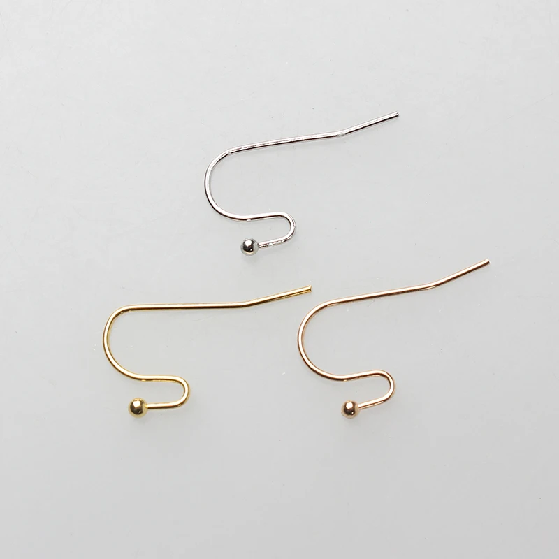 Бесплатная доставка новинка 2017 золотые крючки для сережек с катушкой фурнитура