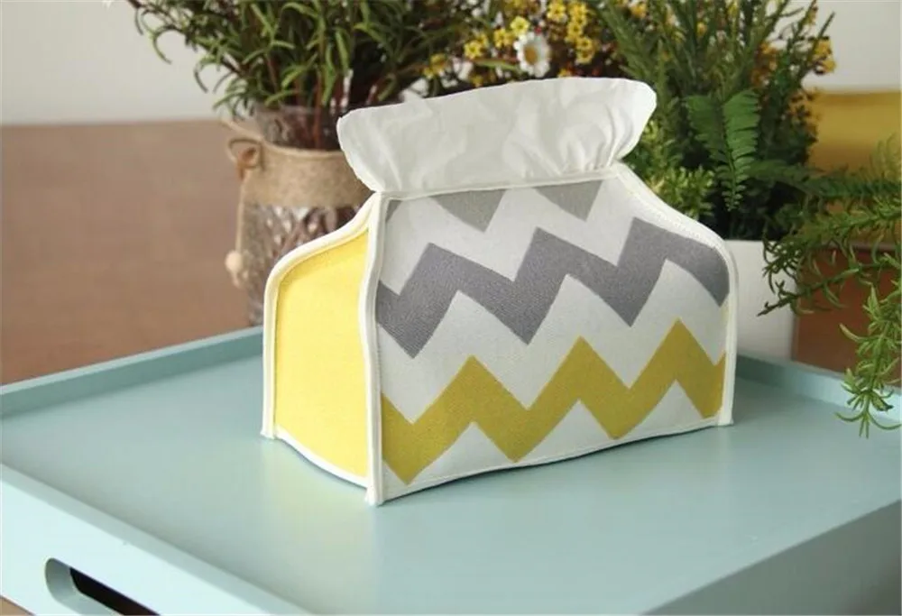 Nordic Стиль ткань салфетки Tissue Box держатель крышки салфетки Бумага Диспенсер Чехол Кухня хранения ткани Коробки Таблица декора дома