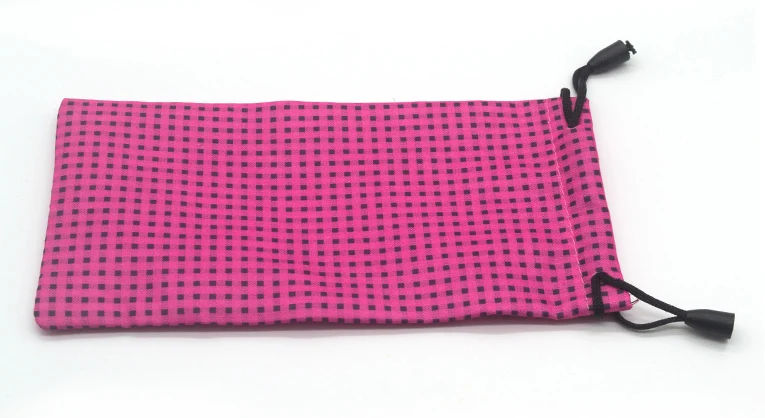 pink 10 шт./партия сумка для очков очки Чехол сумки розовый плед микрофибры мягкие очки чехлы для очков Чехол для очков аксессуары - Цвет: pink