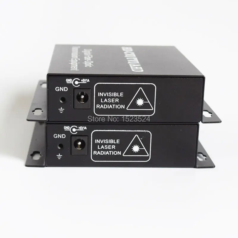 1080P HD AHD CVI TVI Fiber optical video converter 1 Channel Video Optical Conveter with Reverse RS485 Data Single Mode 20KM | Мобильные