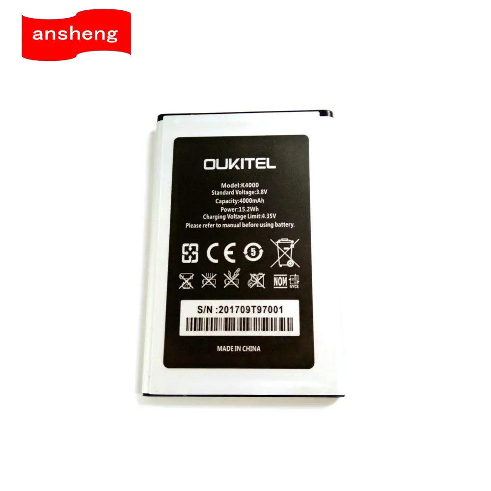 Высококачественный аккумулятор 4000 мАч K4000 для смартфона Oukitel K4000|Аккумуляторы
