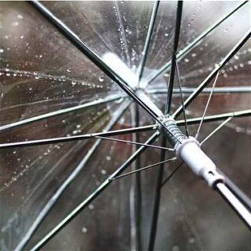 Удобный и легкий переносной модный прозрачный женский мини Зонт от дождя ПВХ