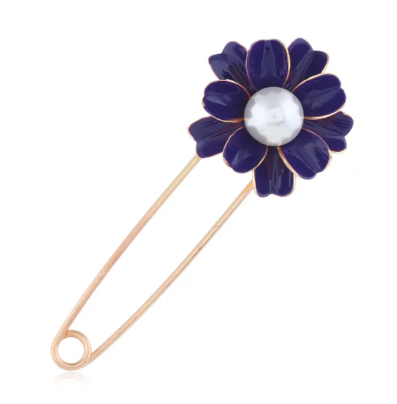 2 шт, 3 цвета, брошь, булавка, лиф, жемчужная голова, безопасные булавки, кардиган, булавки для рукоделия, броши, сделай сам, свадебная одежда, украшение одежды - Цвет: Синий