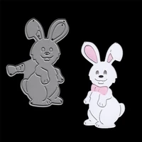 cute clever rabbit metal cutting dies stencils for diy scrapbooking decorative embossing handcraft die cutting template 2018 new
