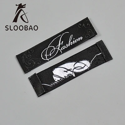15x60mm 50pcs 100 шт этикетки для одежды тканые этикетки для одежды стирающиеся этикетки для одежды этикетки - Цвет: 15x60mm 50pcs