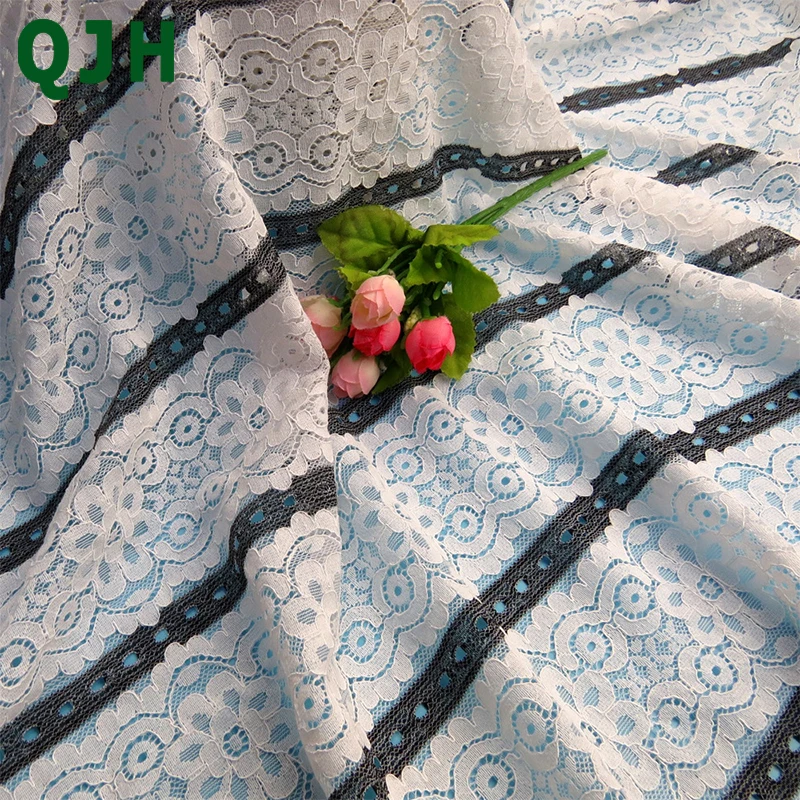 Модная и удобная двухцветная сетчатая Цветочная узор африканская кружевная