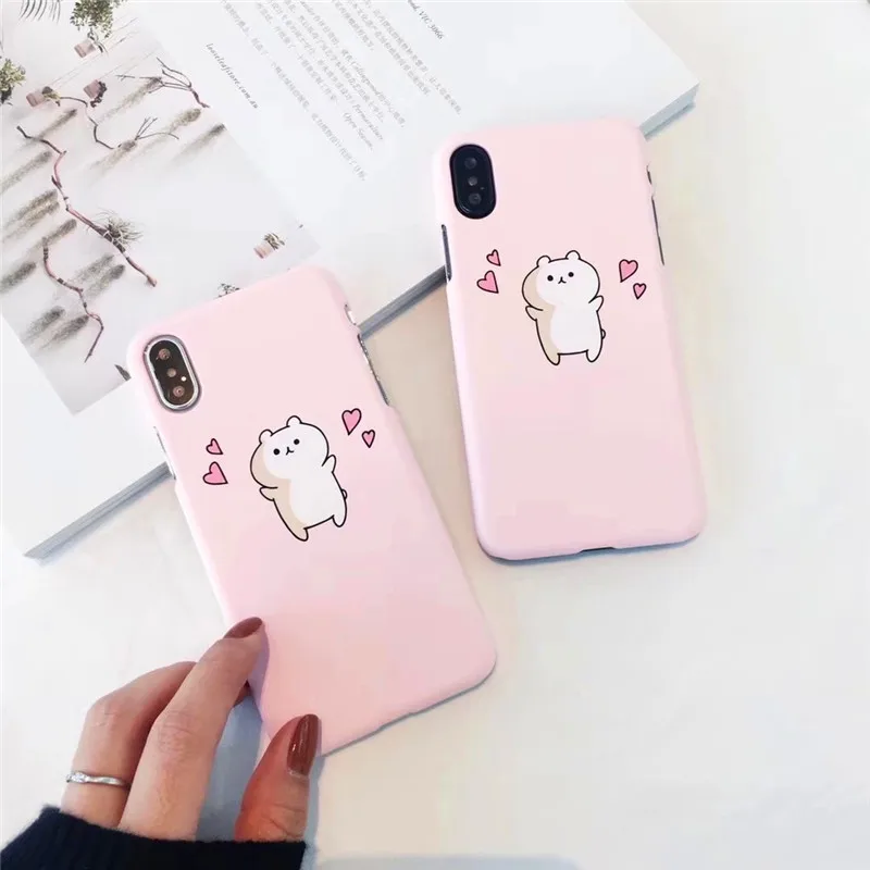 Прекрасная Пара Сердце Любви чехол для iPhone 6 6S плюс телефон X 8 7 Plus матовая жесткий