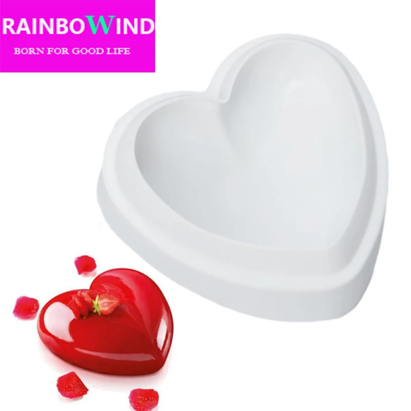 1 шт. антипригарная силиконовая форма в форме сердца для выпечки Формочки печенья