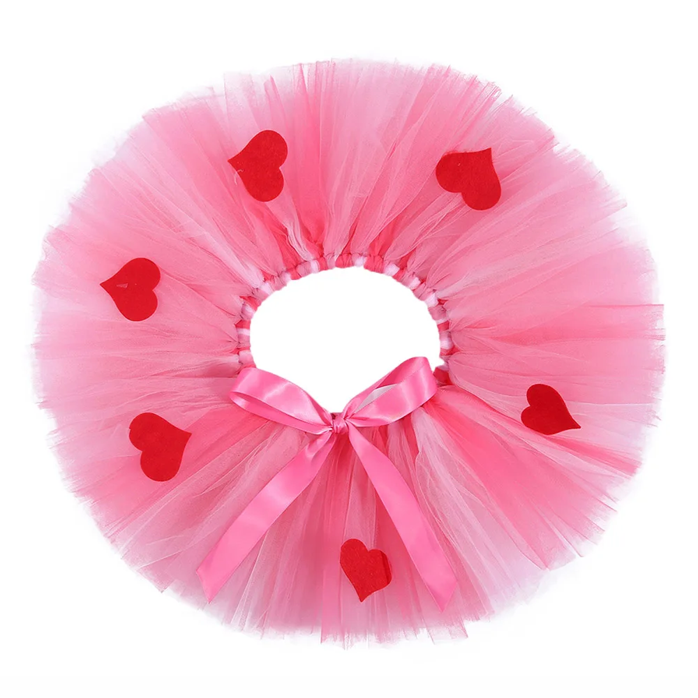 Розовая Полиэстеровая фатиновая юбка для маленьких девочек детская пачка с