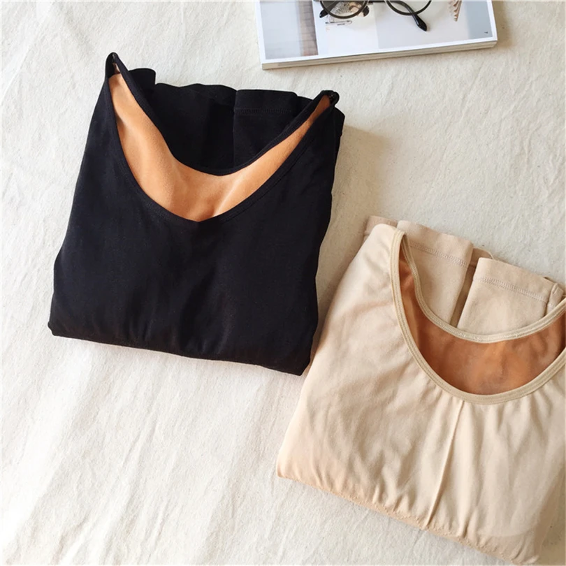 Новинка женская футболка осенне зимняя теплая Толстая бархатная с длинным