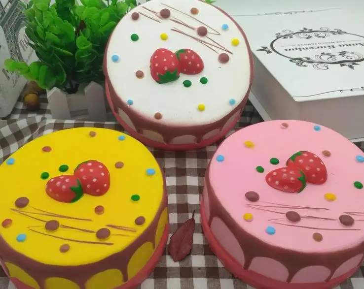 20 шт./партия kawaii squishy jumbo розовый торт Редкие замедлить рост дешево оптом