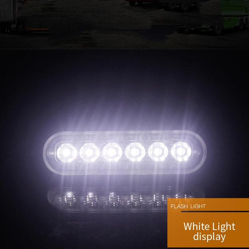 12V-24V 6LED аварийный светильник Предупреждение ющий стробоскоп для автомобиля |