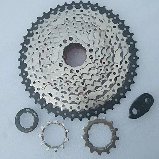 11-50T Black silver Высокое качество и прочный бренд SUNSHINE Горный/дорожный велосипед 9S 11-23T 25T 28T 32T 36T 40T 42T 46T 50T - Цвет: 11-50T Black silver