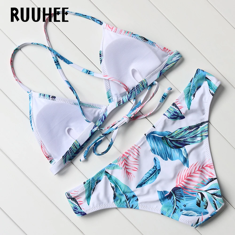 Ruuhee 2017 сексуальное бикини Для женщин Купальник Push Up Купальники для малышек
