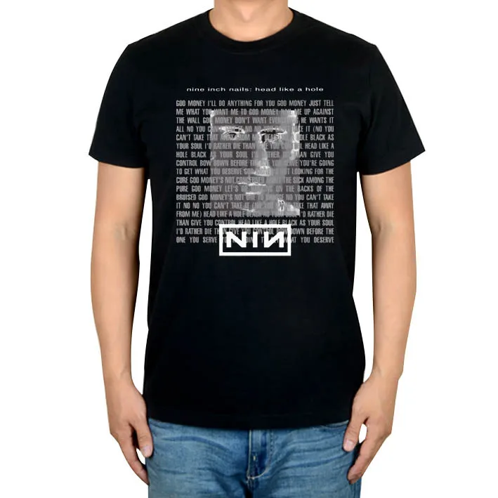 

2 стилей Лето Стиль Nine Inch Nails Rock band для мужчин и женщин, рубашка в стиле «панк» густой черный металл ММА фитнес для скейтбординга и mma 3d печати ...