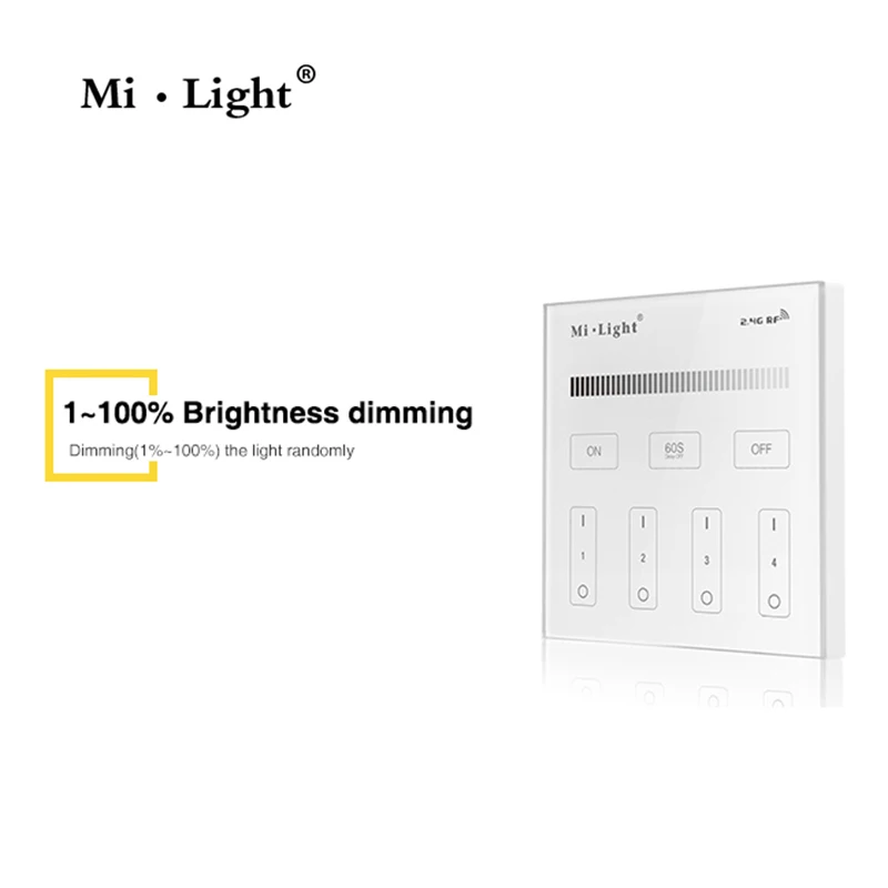 Умный пульт дистанционного управления Milight T1 AC220V с 4 режимами яркости и