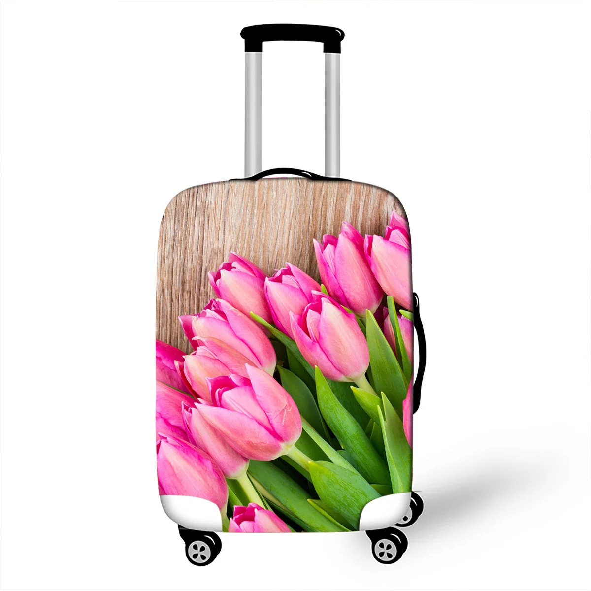 Flower 7 3D Цветочный защитный чехол для багажа, подходит для 18-32 дюймов, Женский чехол на колесиках, эластичный чехол для багажника, пылезащитный чехол - Цвет: Flower 7