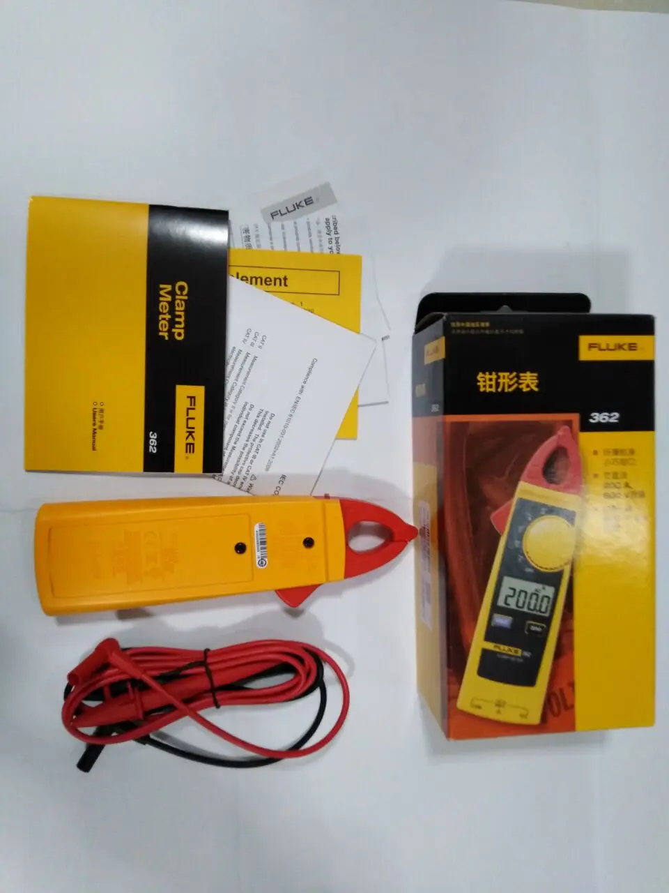 Fluke 362 челюсти истинного среднеквадратичного значения переменного тока/постоянного тока Цифровые токоизмерительные клещи F362