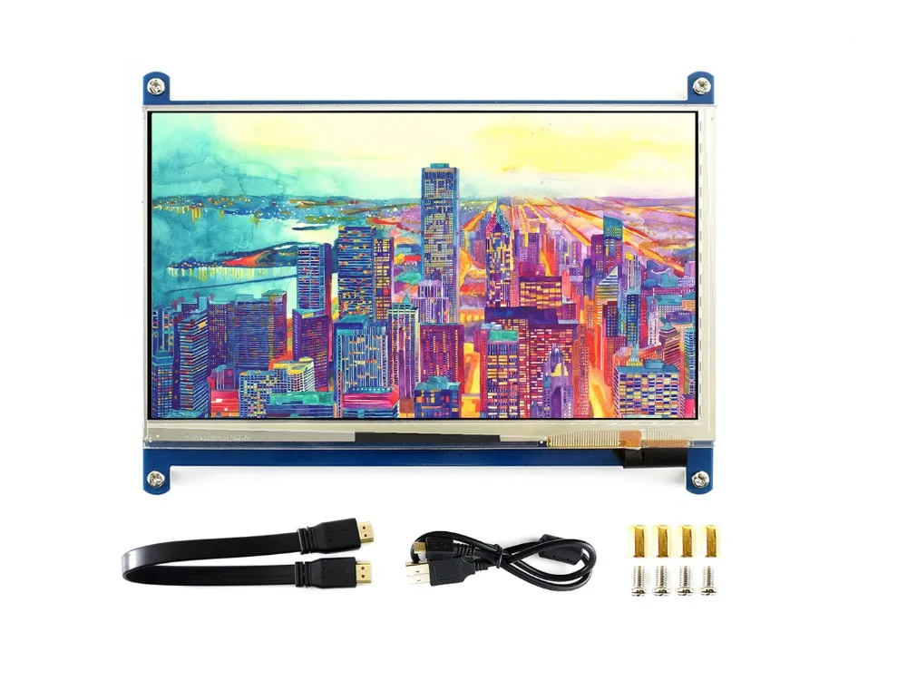 7-дюймовый дисплей HDMI LCD (C) емкостный сенсорный экран монитор поддерживает Raspberry Pi