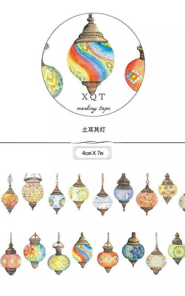 2016 новое поступление ручка/Турции свет 7 м Васи Бумага скотч малярный Стикеры s