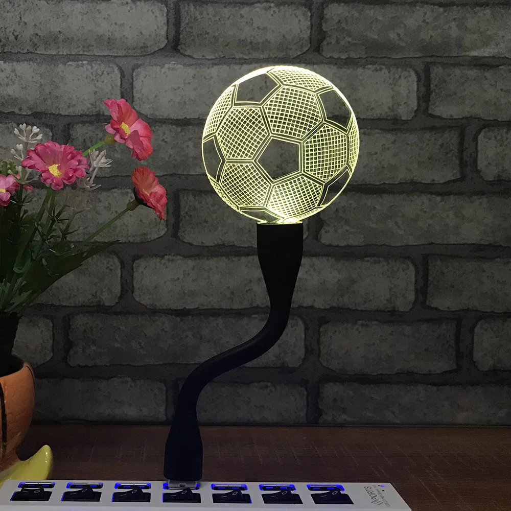 Светодиодная портативная лампа 7 цветов креативный ночник мини-зарядка usb-лампа с